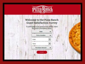 www.pizzaranchfeedback.com - Get $250 Rewards - Pizza Ranch Survey